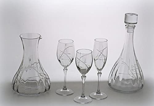 Set 38 Pezzi Vienna CALICI in Cristallo Boemia Nature Collection