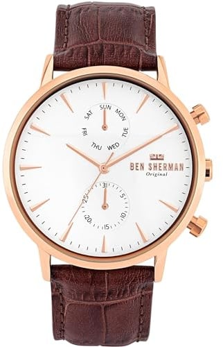Ben Sherman Reloj Analógico para Hombre de Cuarzo Con Correa en Plástico WB041TRG