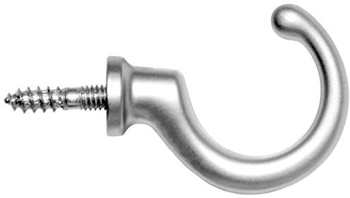 KeyMet 10 Stück Garderobenhaken Kleiderhaken Mantelaufhänger Wandhaken Chrom Matt