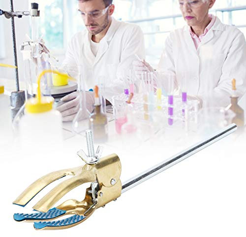 Metal Clamp with 4 Prong Finger Style Copper-Coated Head Laboratory Stand Clip for Test Tube Clamp Retort School Supplies School Supplies