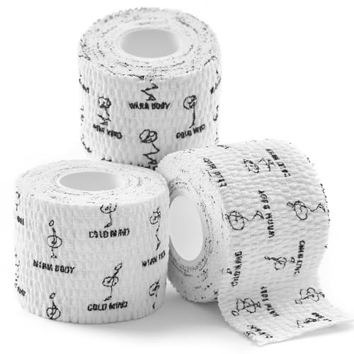 WARM BODY COLD MIND Hook Grip Tape für Gewichtheben - Weightlifting Tape für Crossfit, Krafttraining, Sporttape, Baumwolle Thumb Tape, Daumen Tapen