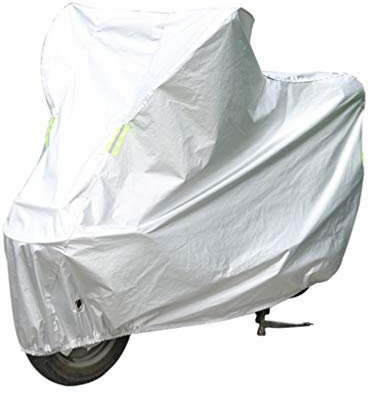 BESPORTBLE Motorradabdeckung Für Außenbereich Schneesicherung Mit Öffnungen Für Schloss XL Silber