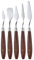 FLZONE Palettenmesser Malwerkzeuge,5 Stück MÖl-Malen Spachteln Malmesser Set Palette Messer Set für Künstler Ölgemälde,Acrylmalerei