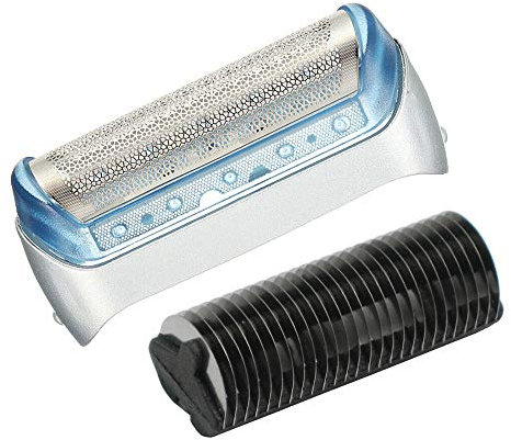 Hochwertiges Kombipack Scherfolie 20s + Klingenblock kompatibel mit Braun MultiGroomer MG5010 MG5050 MG5090, FreeControl, Z-Serie, Serie 1 Rasierer