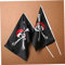 2pcs Inicio Halloween Party Decor Bandera Pirata del Cráneo De La Bandera Pirata De Poliéster Bandera Asustadiza