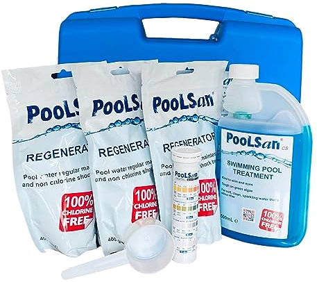 Large PoolSan Non-Chlorine Chemical Maintenance kit for Above-ground Swimming Pools up to 16ft