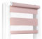 Fenster DEKOR - Rollos für Fenster Bleich-Rosa - Klemmfix Rollo ohne Bohren 120 x 65 cm - Doppelrollo mit einer breiten Auswahl an Größen und Farben - Blickdichte Rollos, einfach zu montieren