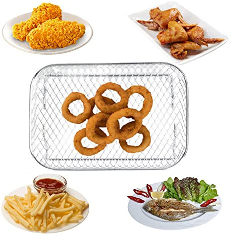 Dörrständer Dörrautomat Rack Edelstahl Zubehör für Ninjaes Foodi Stapelbare Racks Air Fryer Zubehör Kompatibel mit Ninjaes Foodi Schnellkochtopf und Luftfritteuse