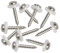 STROXX® Fensterbankschrauben m. Polyscheibe 200 Stück |3,9x22mm| A2 Niro Edelstahl | ähnl. DIN7981 | Linsenkopf | Kreuzschlitz | Bohrschraube | Blechschraube
