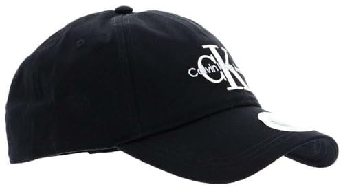 Calvin Klein Jeans Herren Cap Monogram Basecap, Schwarz (Black), Einheitsgröße