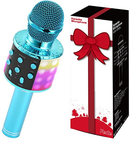 Micrófono Karaoke, Micrófono Bluetooth Inalámbrico para Niños Juguetes Niña 3 4 5 6 7 8 9 Años Regalo Niña 3 4 5 6 7 8 9 10 Años Micrófono Portátil con Altavoz Juguetes Niños 3 4 5 6 7 10 11 12 Años