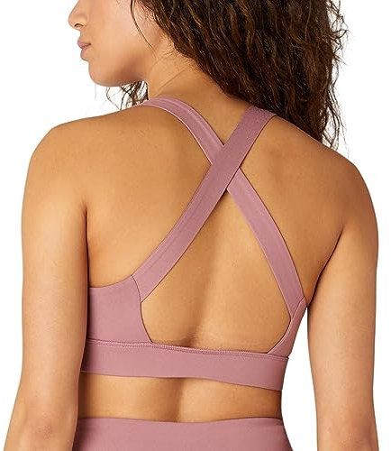 FM London Brassiere Sport Femme, Soutien-Gorge de Sport Sans Couture Shock Absorber pour Fitness et Yoga, Soutien-Gorge de Sport Respirant à Impact Élevé, Rose, XL