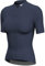 Lo.gas Radtrikot Damen Kurzarm,Fahrradtrikot Rennrad Trikot Atmungsaktiv Frauen Fahrrad Shirt Sommer Fahrradjacke Radfahren Top Mit 3 Taschen L Grau-Blau