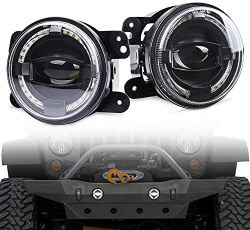 BATLAM 4 Zoll Nebelscheinwerfer Frontstoßstange Licht Fahren Offroad Für Jeep Wrangler JK Unlimited JK 07-18 2 Stück