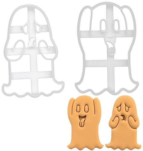 Bakerlogy 2 Teil Ausstechform, 2 süßer Geist, Halloween