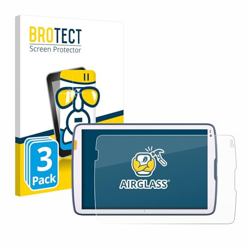 BROTECT Protector Pantalla Cristal para Zebra ET45 10.1 Protector Vidrio (3 Unidades) - [Dureza 9H, Anti-Arañazos]