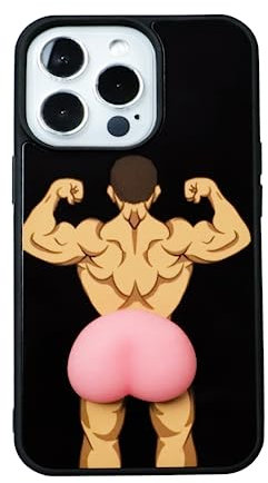 TRADAY Funny Ugly Phone Case Compatible with iPhone 13 Pro Ridiculous Weird Ugliest Crazy Peach Case