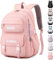 ibalulu Schulrucksack Teenager Mädchen - 30L Schulranzen für Mädchen Jungen 3. - 5. Klasse, Großer Rucksack für Mittel- und Oberstufe, Lässiger Kinderrucksack mit Mode Seil Charms(Rosa)