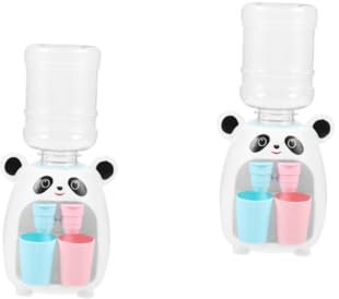 Toyvian 2 Piezas Mini Dispensador De Agua Juguetes para Niños Pequeños Dispensador De Agua Pequeño Juguete Educativo Fuente De Agua Juguete Mini Enfriador De Agua Dispensador De Agua De
