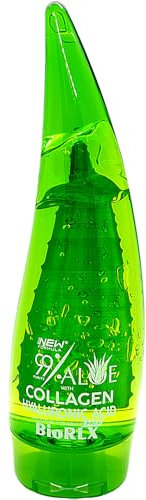 BioRLX 99% Aloe Vera Gel with Collagen and Hyaluronic Acid (Pour Bottle, 8.5 fl.oz)