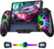 CoguyTech Switch Controller Wireless für Nintendo Switch/OLED, Innovativer Bluetooth Controller mit Turbo Programmierung, RGB Lichteffekte Switch Joypad mit Hall Effekt Sticks