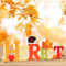 LOHAME Herbst Deko Holz Herbst Dekoschriftzug Tischdeko Herbstdeko Herbst Buchstaben Schild mit Igel Blätter Eichhörnchen Tisch Ornament für Herbstgeschenke Herbst Party Feierlichkeiten
