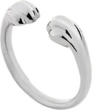 GMBYLBY Verstellbare Ringe mit Katzenpfote, einzigartig, offen, schlicht, niedlich, Tier-Fingerschmuck, stapelbare Ringe, Siehe Abbildung