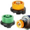 Adaptateur de Cartouche de Gaz,Adaptateur pour Bouteille Gaz,Connecteur de Conversion pour Réchaud,Adaptateur de Tête Bidon Butane,Adaptateur Gaz Conversion Tête,Orange+Vert