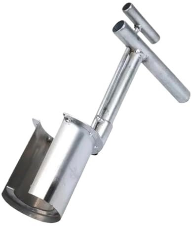 RVIFY Seeder Tragbarer handgehaltener Sämlingspflanzer mit offenem Ende, multifunktionales Pflanzwerkzeug für die Aussaat von Blumenzwiebeln für die Landwirtschaft Manuelle Sämaschine