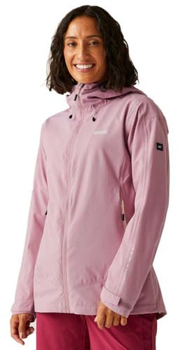 Regatta Okara Wasserdichte Outdoorjacke für Damen mit Unterarmbelüftung, Farbe:Rosa, Größe:40