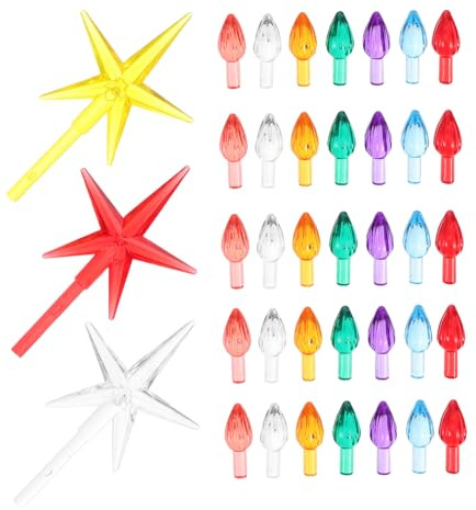 Tofficu Ersatzbirnen für Outdoor Lichter Große Kunststoff Glühbirnen für Weihnachtsbaum und Feiern für Festliche Dekorationen und Diy Projekte