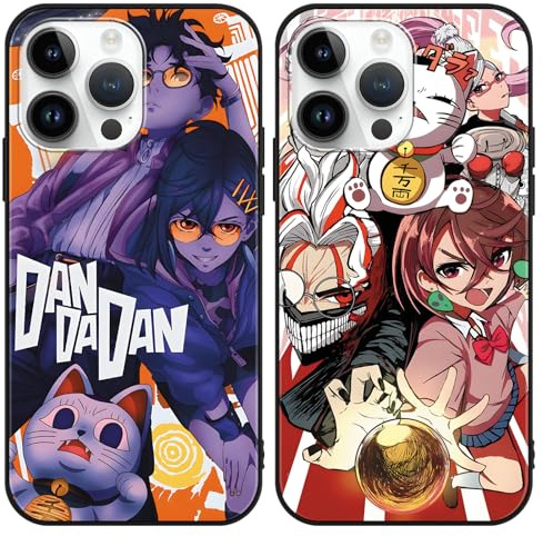 TBNMBGY 2 Stück Handyhülle für iPhone 11 Hülle 6.1 Zoll, Manga Schutzhülle DANDADAN Turbo Granny Cartoon Anime Muster Cute für Junge Kind Phone Case Stoßfest TPU Ultra Dünn