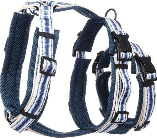 Flamingo Hund Sicherheitsgeschirr Gili Island Blau L 46-80cm 60-86cm 55-76cm 25mm
