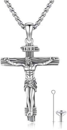 ZIPPICE Heiliger Halskette| Heiliger Amulett Schmuck für Herren mit Edelstahlkette