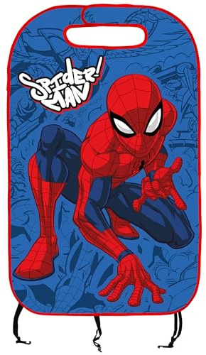sarcia.eu Autositz-Schutzmatte, Schutzunterlage für Autositze 48x75 cm (Marvel Spider-Man)