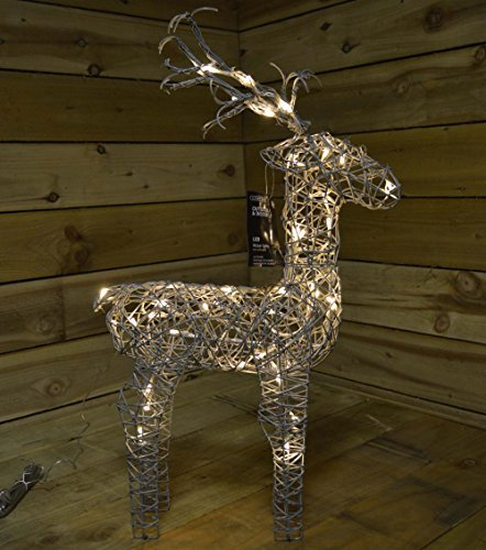 Kaemingk Indoor/Outdoor Warm LED Illuminated Deer 60cm