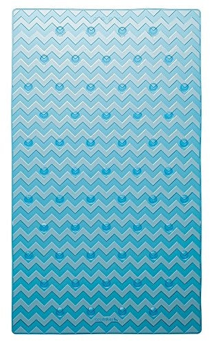 Sealskin Leisure Badewanneneinlage, Sicherheitseinlage für Dusche und Badewanne, Farbe: Blau, Größe: 70x40 cm