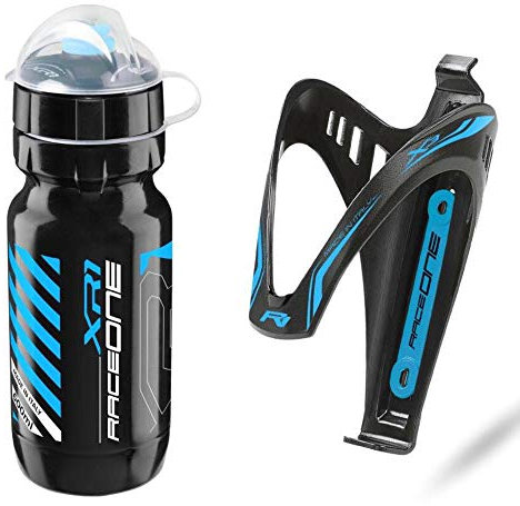 Raceone.it - Kit Race Duo X3 (2 PCS): portaborraccia per Bicicletta X3 + Borraccia XR1 Ciclismo 100% Made in Italy