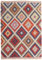 RugVista, Kelim Usak, Teppich, Kurzflor Teppich, 180 x 280 cm, Rechteckiger, Moderner Kelim Teppich, Wolle, Flur, Schlafzimmer, Küche, Wohnzimmer, Schwarz/Grau, Mehrfarbig
