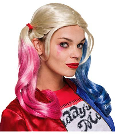 Horror-Shop Lizenzierte Harley Quinn Perücke