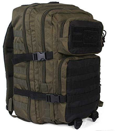 Mil-Tec US Assault Pack Backpack,L,Ranger Green/Schwarz