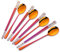 Buyer Star 4 Sets Stainless Steel Chopsticks Spoon Magic Red Cutlery 8 Pieces Korean Chopsticks Spoons Service for 4