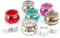 Logbuch-Verlag 6 Bunte Teelichter Teelichtgläser Glas kleines Geschenk Tischdeko Hochzeit Geburtstag Konfirmation