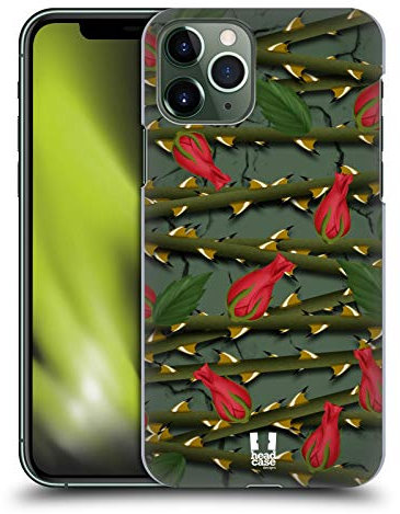 Head Case Designs Écarlate Roses Coque Dure pour l'arrière Compatible avec Apple iPhone 11 Pro