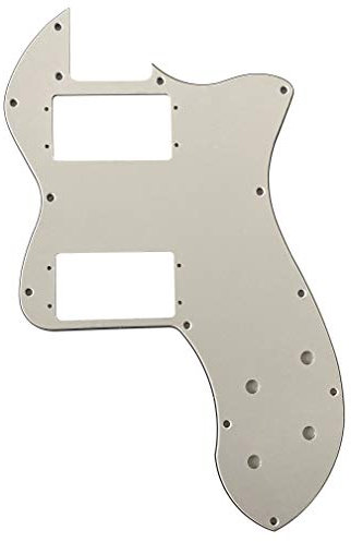 Custom For Telecaster Classic Player Thinline Style Guitar Pickguard Scratch Plate (3-lagig, weiß)