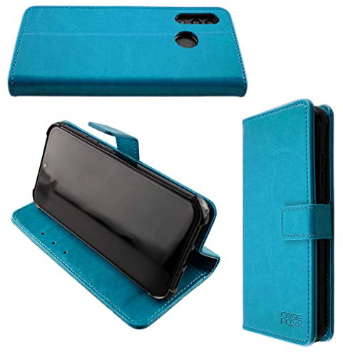 caseroxx Bookstyle-Case für Gigaset GS3, hellblau | Aufklappbare Buch-Schutzhülle mit Innenfächern und Rundumschutz für den Alltag, aus Kunstleder