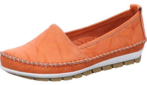 Gemini 003122-01 Schuhe Damen Ballerina Slipper Mokassins, Größe:39 EU, Farbe:Orange