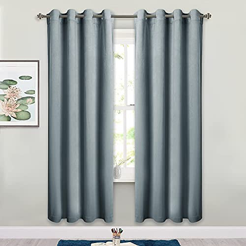 StangH Samt-Vorhänge für Wohnzimmer, 182,9 cm lang, Verdunkelungsvorhang, Morandi-Stil, Dekor, Jugendliche, Jungen, 2 Paneele