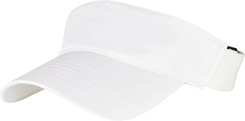 Flexfit Unisex 8888PV-Embroidery Performance Visor Cap Visier, White, one Size