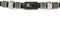 WAVEPIRATE® Segeltau Halskette ATOLL ST Schwarz Schwarz 48 cm Edelstahl-Verschluss in Geschenk-Box Surfer Herren Männer